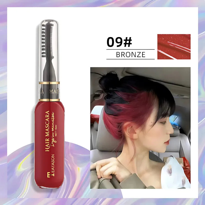 13 Colors Temporary Hair Mascara – Instant Hair Color Dye, 15ml