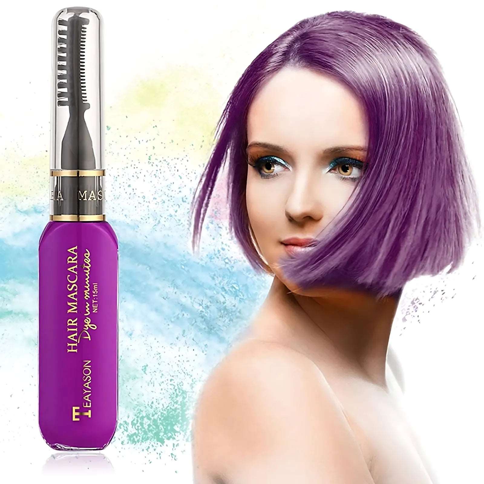 13 Colors Temporary Hair Mascara – Instant Hair Color Dye, 15ml