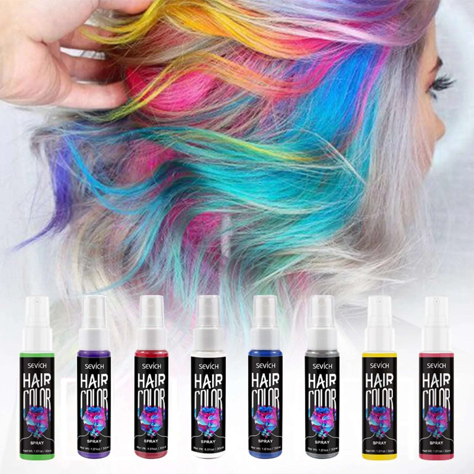 Sevich 30ml Temporary Hair Color Spray – Washable DIY Hair Dye