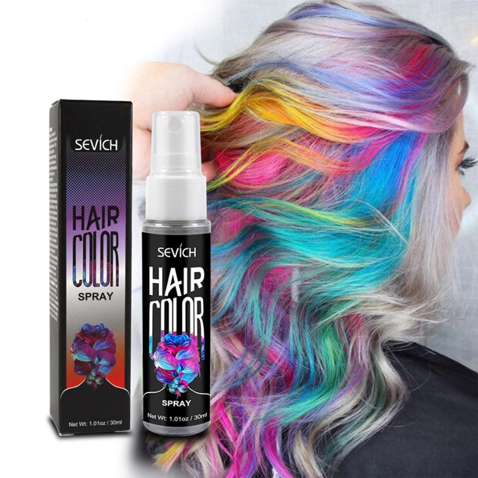 Sevich 30ml Temporary Hair Color Spray – Washable DIY Hair Dye